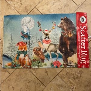 Holiday Wildlife Scatter Rug